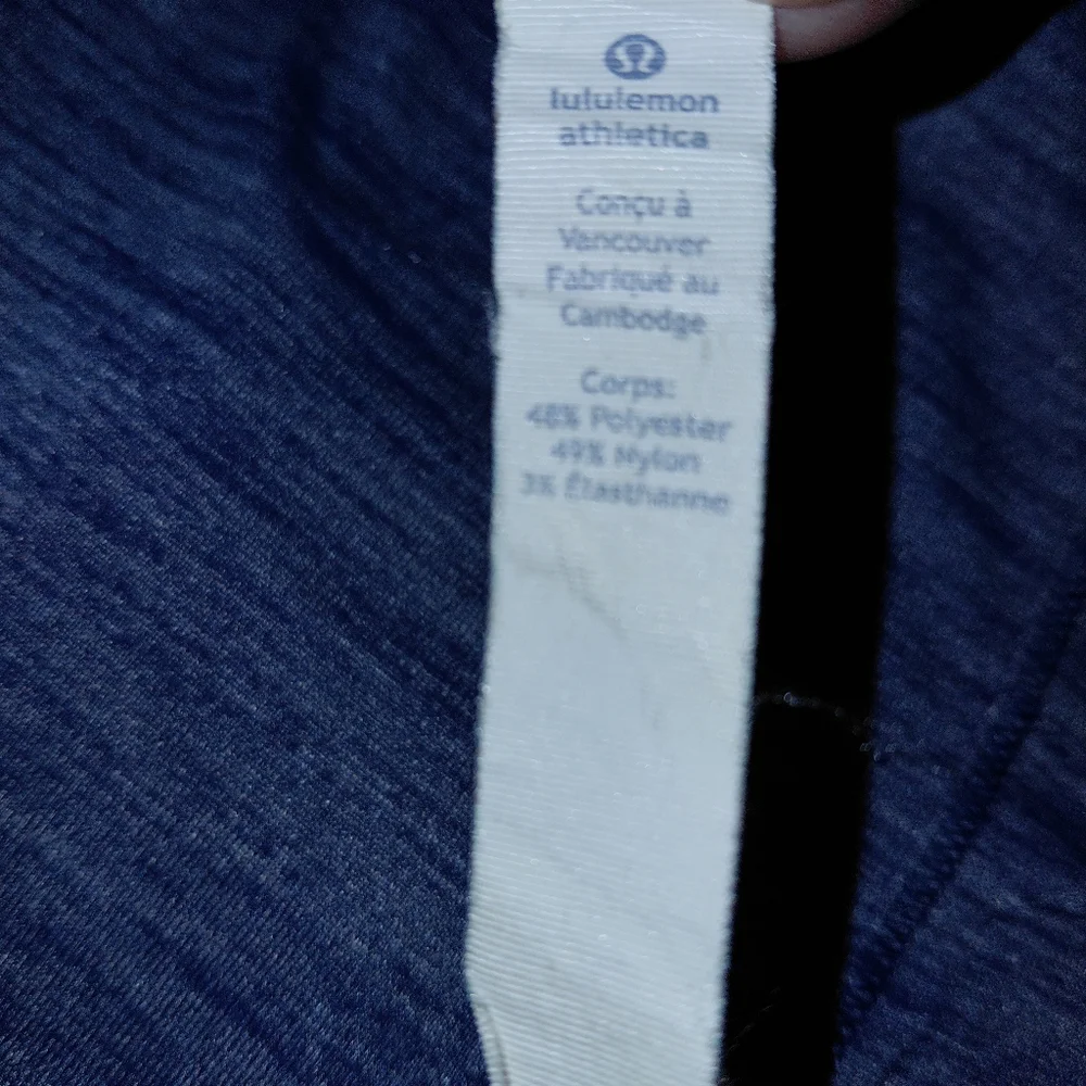 EUC Lululemon Cardio Squad Tank II Heathered Hero Blue Size 4!